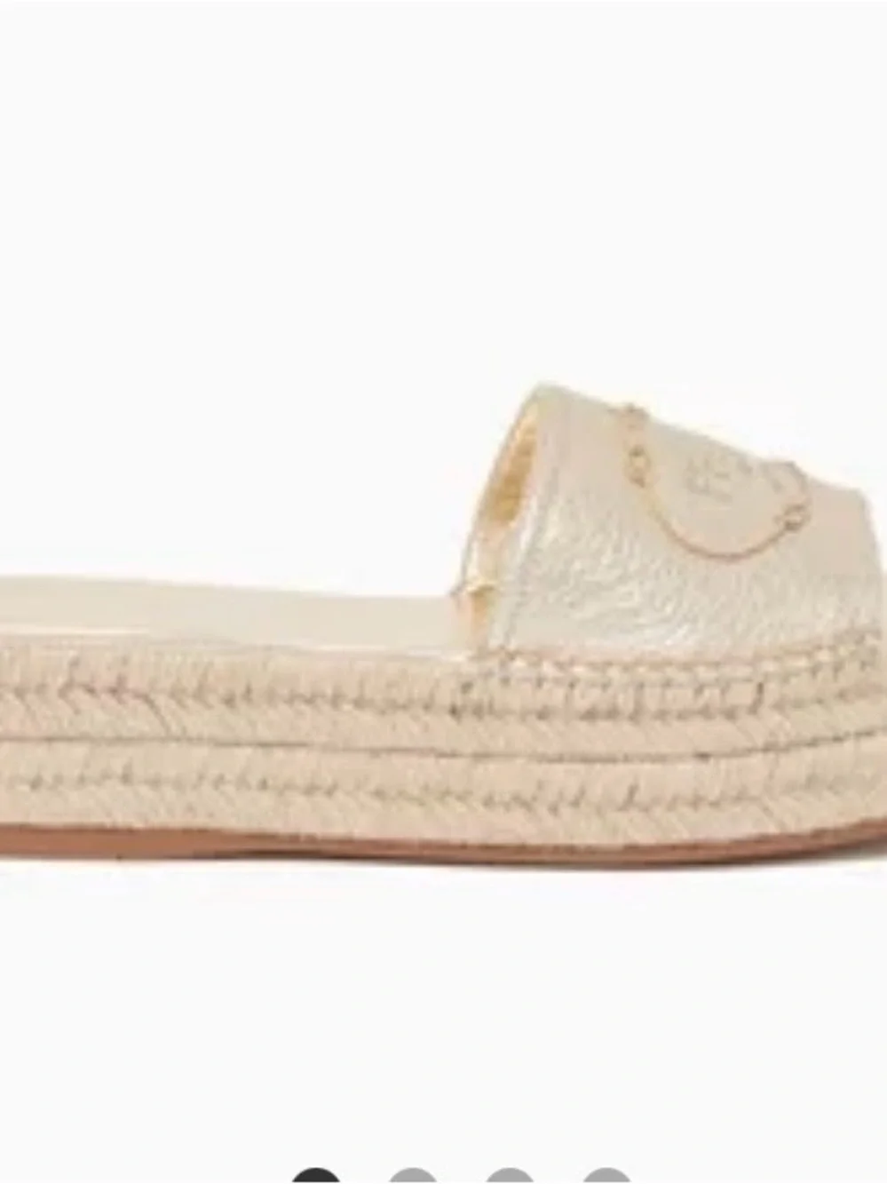Prada Slide Espadrille Platform Sandals in Metallic Gold size 7.5 - Picture 4 of 10